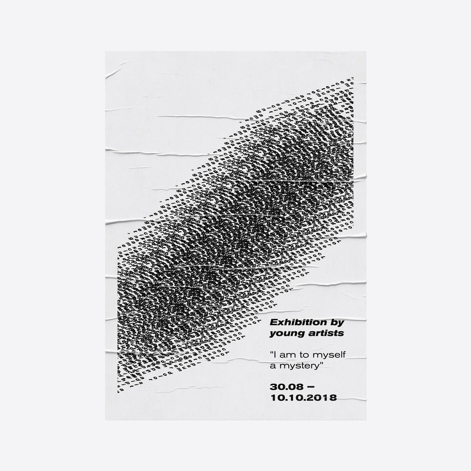 Poster for young Estonian artists exhibition 1