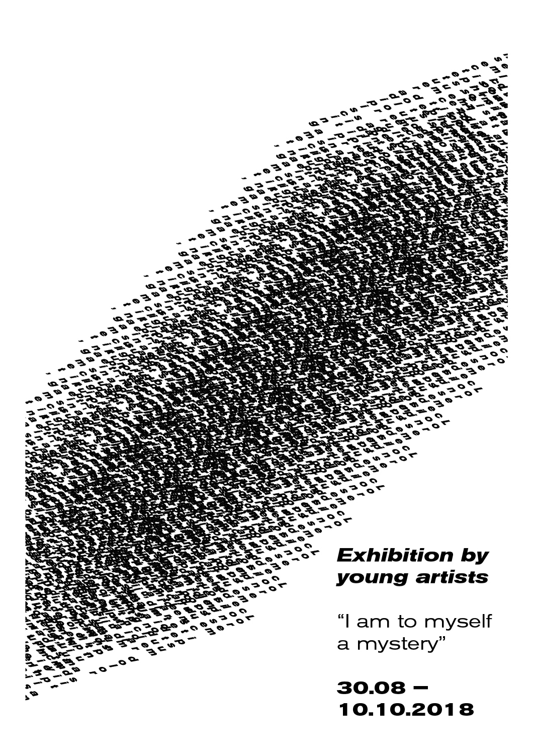 Poster for young Estonian artists exhibition 4