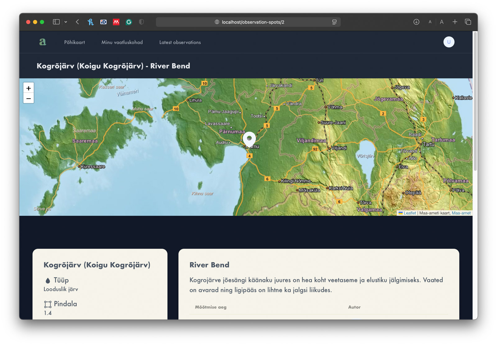 Water Body Observation App 3