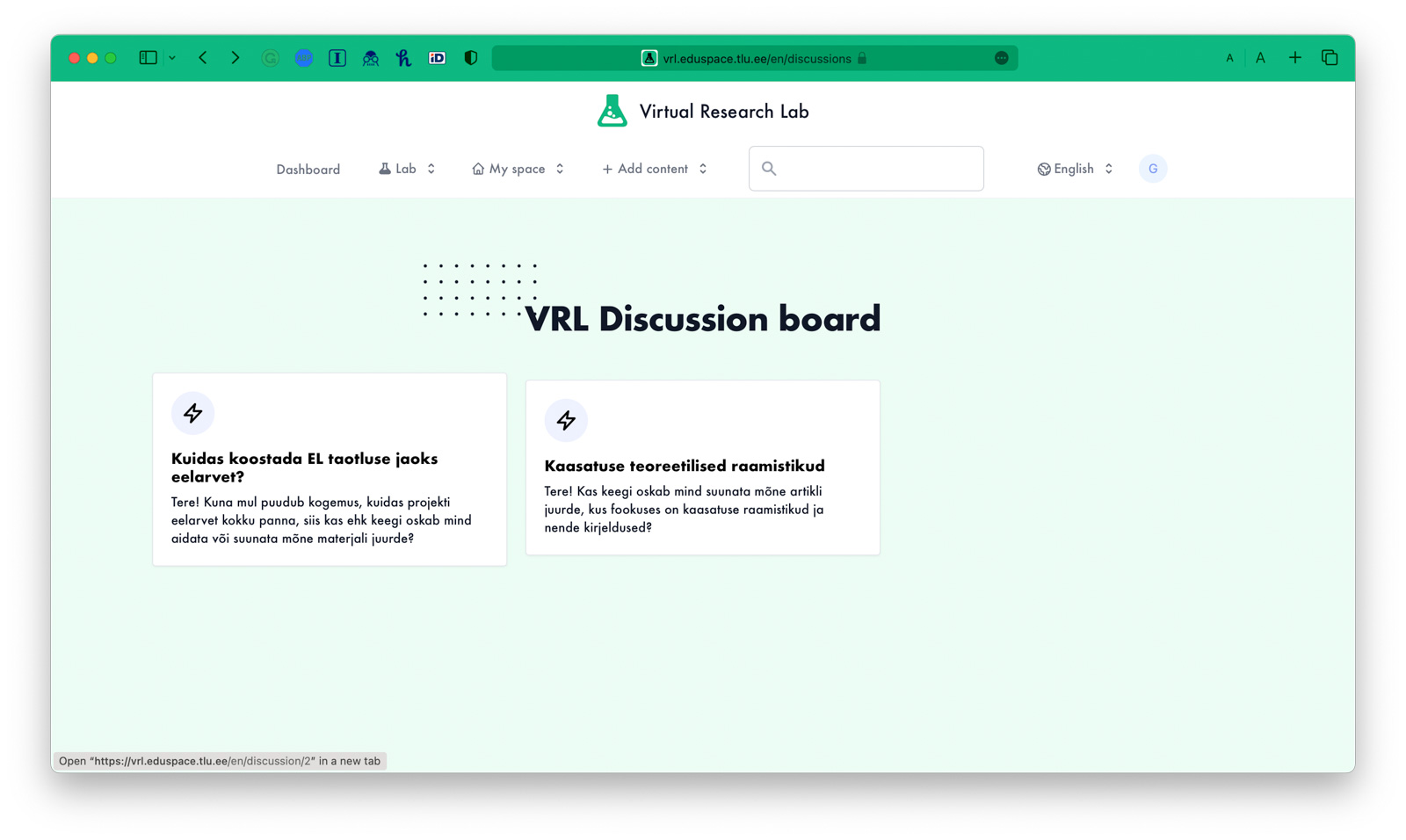Virtual Research Lab 3